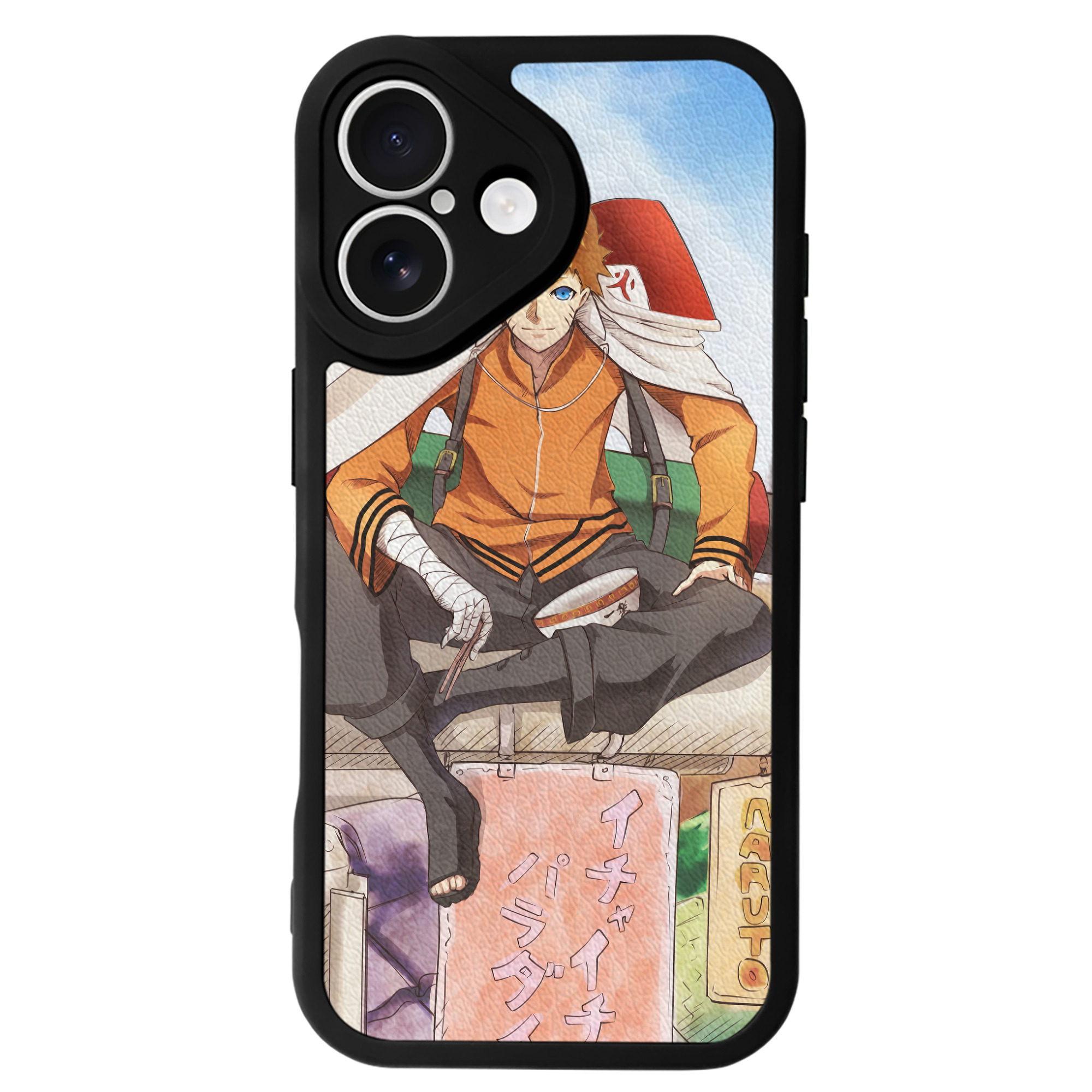 （画像用） NARUTO -ナルト- NARUTO -ナルト- 疾風伝 【iPhone 16シリーズ対応】シリコンスマホケース（レザー調） 材質：シリコン